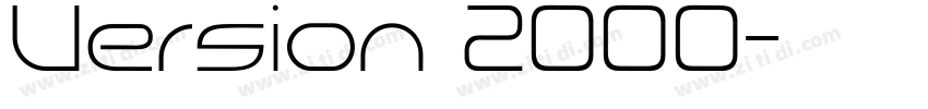 Version 2000字体转换